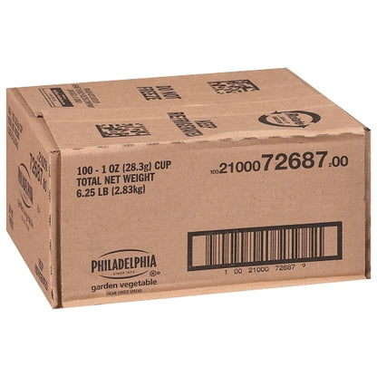 Philadelphia Garden Vegetable Cream Cheese, 100 x 1 oz Case - DOT product image 6
