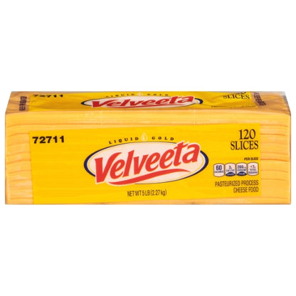 Velveeta Sliced Processed Cheese, 4 x 5 lb Case - Cheese & Dairy