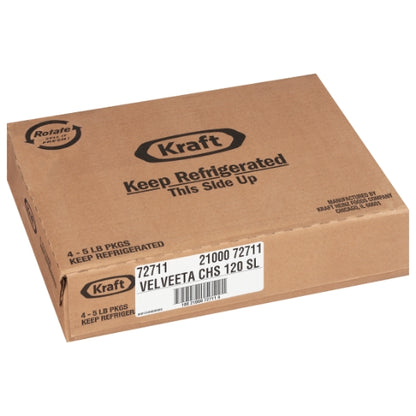 Velveeta Sliced Processed Cheese, 4 x 5 lb Case - DOT product image 5