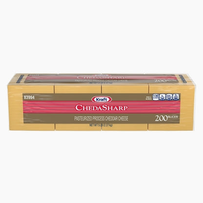 Kraft Chedasharp Cheese, 200 Slice Portion Pack, 4 x 2.27 KG Case - DOT product image 2