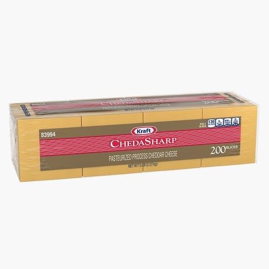 Kraft Chedasharp Cheese, 200 Slice Portion Pack, 4 x 2.27 KG Case - DOT product image 5
