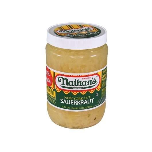 Nathan's New York Cut Sauerkraut, 12 x 15 lb Case - Condiments & Sauces - image 2