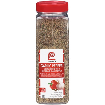 Lawry's Seasoning Garlic Pepper Green Grind, 6 x 22 oz Case - DOT product image 3