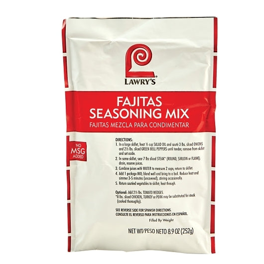 Lawrys Fajita Seasonings Fajitas Seasoning Mix, 6 x 8.9 oz Case - DOT product image 2