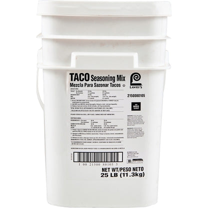 Lawry's No Msg Taco Mix Seasoning, 1 x 25 lb Case - DOT product image 4