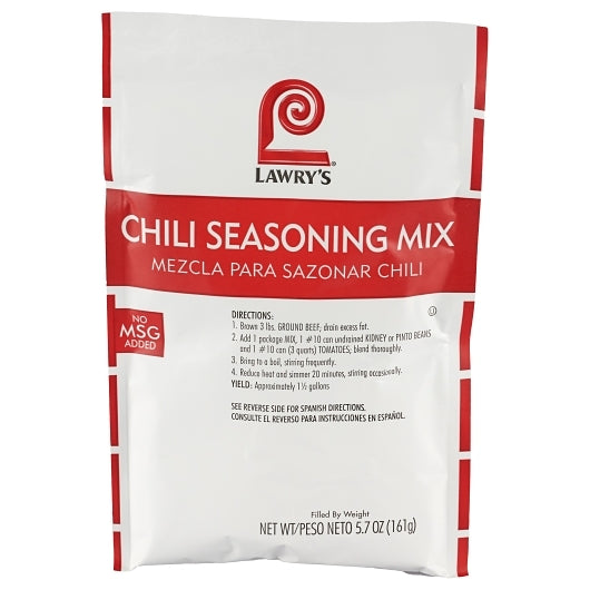 Lawry's Chili Seasoning Mix, 6 x 5.7 oz Case - DOT product image 3
