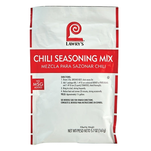 Lawry's Chili Seasoning Mix, 6 x 5.7 oz Case - DOT product image 7