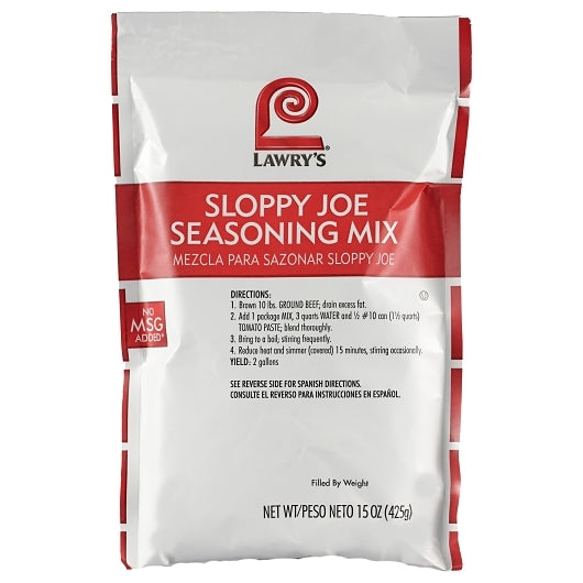 Lawry's Sloppy Joe Seasoning Mix, 6 x 15 oz Case - DOT product image 7