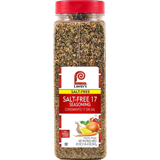Lawrys Salt Free 17 Seasoning, 6 x 20 oz Case - DOT product image 6