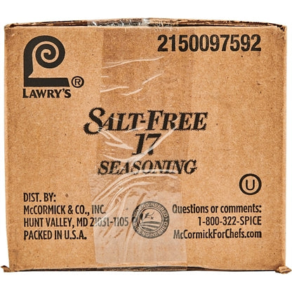 Lawrys Salt Free 17 Seasoning, 500 x 0.63 GR Case - DOT product image 3