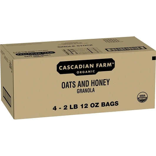 General Mills Organic Oats & Honey Granola, 4 x 2.75 lb Case - Pantry Ingredients