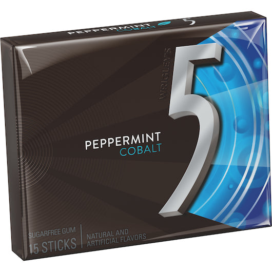 Five Cobalt Gum, 12 x 10 x 15 PC Case - Candy & Confections