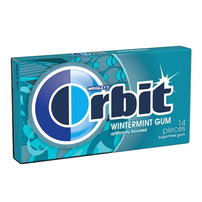 Orbit Winter Mint Gum, 12 x 12 x 14 PC Case - Front/center packaged product image