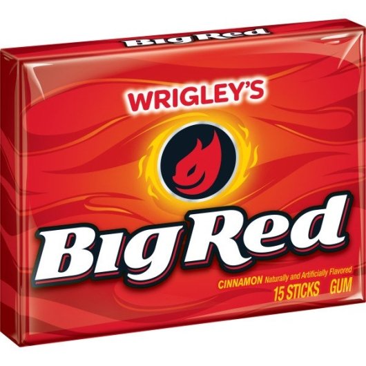 Big Red Single Serve Gum, 12 x 10 x 15 PC Case - Candy & Confections