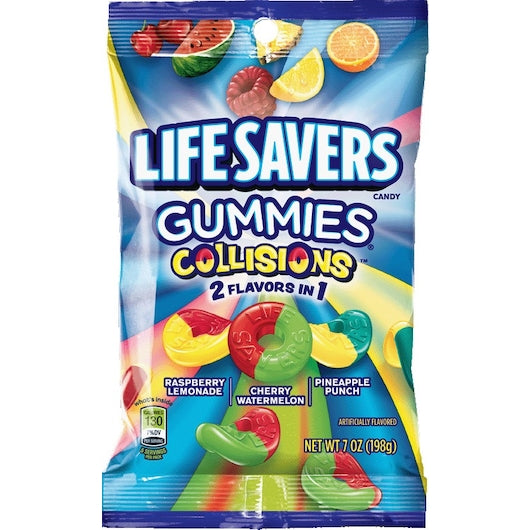 Life Savers Collisions Gummies, 12 x 7 oz Case - Candy & Confections