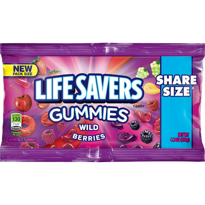 Life Savers Share Size Wildberry Gummies, 6 x 15 x 4.2 oz Case - Candy & Confections