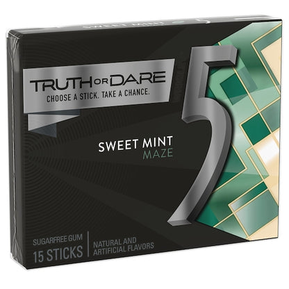 Five Sweet Mint Gum, 12 x 10 x 15 PC Case - Candy & Confections