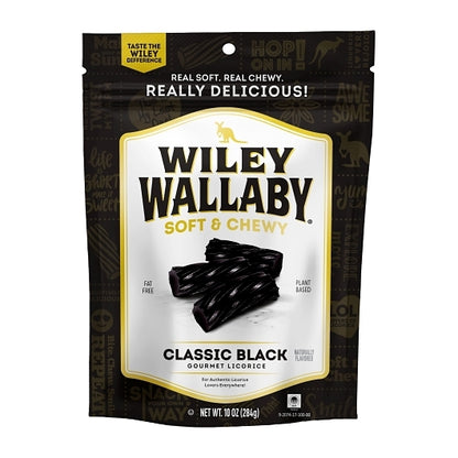 Wiley Wallaby Black Licorice, 10 x 24 oz Case - Alternate product angle or state