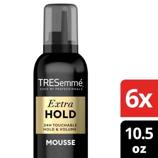 Tresemme Extra Firm Control Humidity Resistance Tres Extra Hold Mousse, 2 x 3 x 10.5 fl oz Case - GS1 mobile-ready hero image