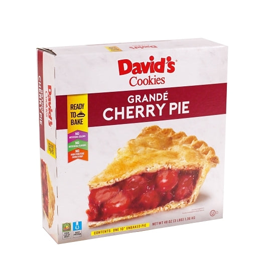 Foxtail Unbaked GRANDE CHERRY PIE, 6 x 48 oz Case - Popcorn, Pretzels & Snack Mix