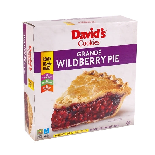 Foxtail Unbaked Grande Wildberry Pie, 6 x 47 oz Case - Popcorn, Pretzels & Snack Mix