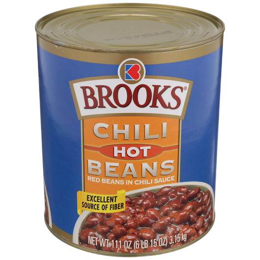 Brooks Hot Chili Bean - no. 10 can, 6 cans per case - DOT product image 2