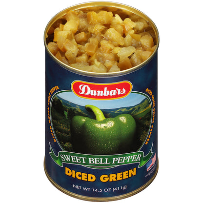 Moody Dunbar Diced PEPPERS DICED GREEN, 24 x 15 oz Case - DOT product image 3