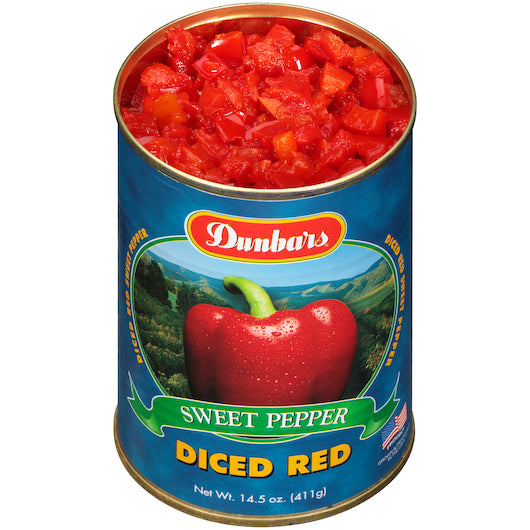 Moody Dunbar Diced Red Peppers, 24 x 15 oz Case - DOT product image 3