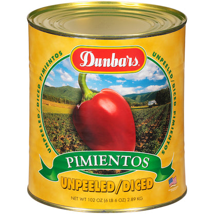 Moody Dunbar Diced PIMENTO DICED RED UNPEELED, 6 x 1 each Case - DOT product image 3
