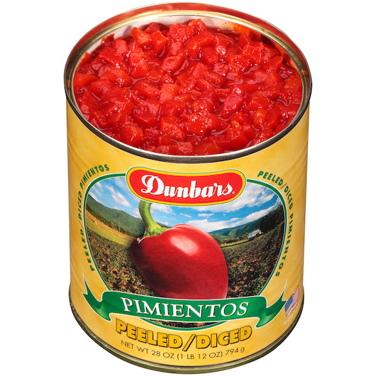 Dunbars Peeled/Diced Pimentos, Bulk Size Case (28 Oz. Cans, 12 Per Case) - DOT product image 2