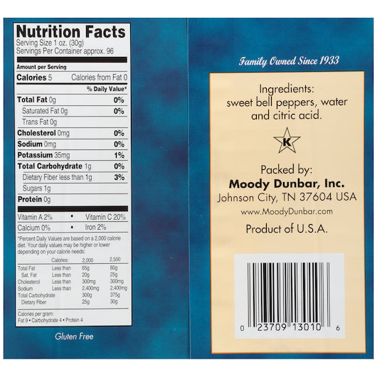 Dunbars Red & Green Mixed Pepper Strips - No.10 Can (102 OZ, 6 Cans Per Case) - DOT product image 1