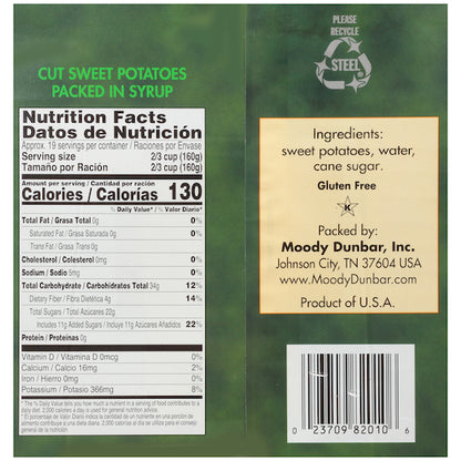 Dunbars POTATO SWEET SELECT FANCY, 6 x 108 oz Case - DOT product image 1