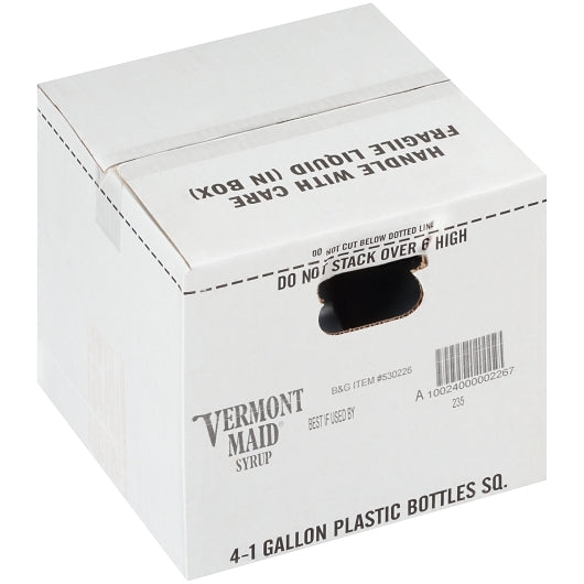 Vermont Maid Syrup Bulk, 4 x 1 GA Case - GS1 closed shipping case image