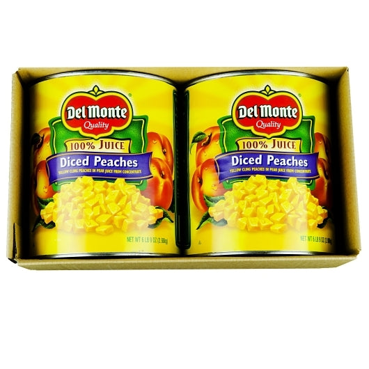 Peaches Lite Diced Yellow Peaches Diced in Juice, 6 x 105 oz Case - DOT product image 2