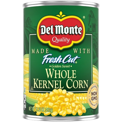 Del Monte Whole Kernel Corn, 24 x 15.25 oz Case - Fruit & Sides