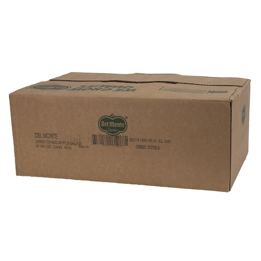Del Monte Sweetened Applesauce, 6 x 108 oz Case - DOT product image 7