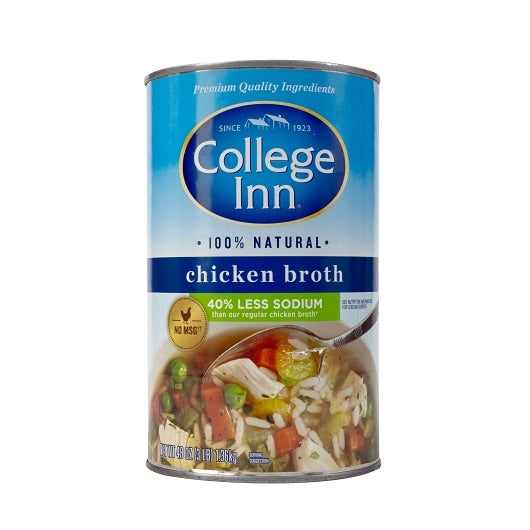College Inn Low Sodium Chicken Broth, 12 x 48 oz Case - DOT product image 2