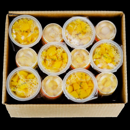 Fruit Naturals Peach Yellow Clingstone Peach Chunk in Extra Light Syrup, 12 x 7 oz Case - DOT product image 3
