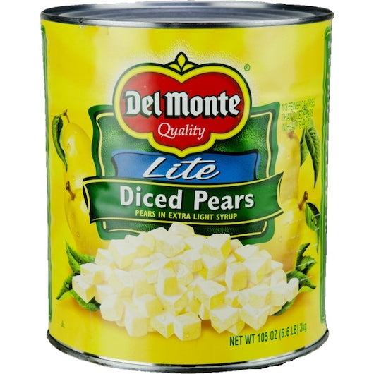 Delmonte Lite Diced Pears Diced in Extra Light Syrup, 6 x 105 oz Case - DOT product image 3