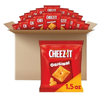 Cheez-It Profit Paks Original Crackers, 60 x 1.5 oz Case - Crackers & Grahams