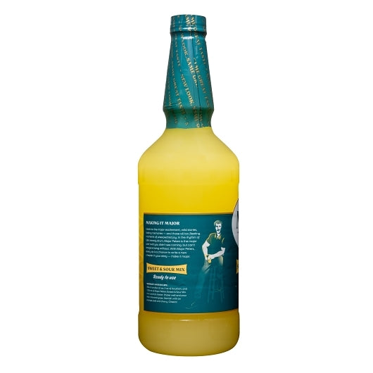 Major Peters Ready to Use Sweet N Sour cocktail Mixer, 12 x 33.8 oz Case - DOT product image 2