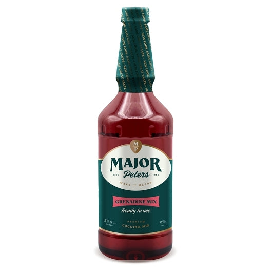 Major Peters Grenadine Cocktail Mixer, 6 x 33.8 oz Case - Beverages