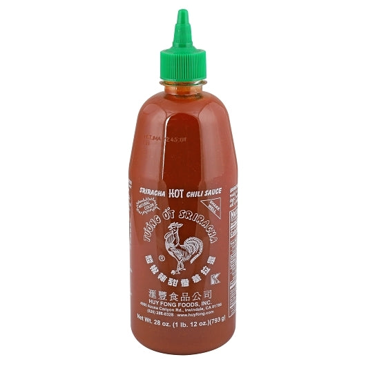 Huy Fong Sriracha Chili Sauce, 12 x 28 oz Case - Condiments & Sauces