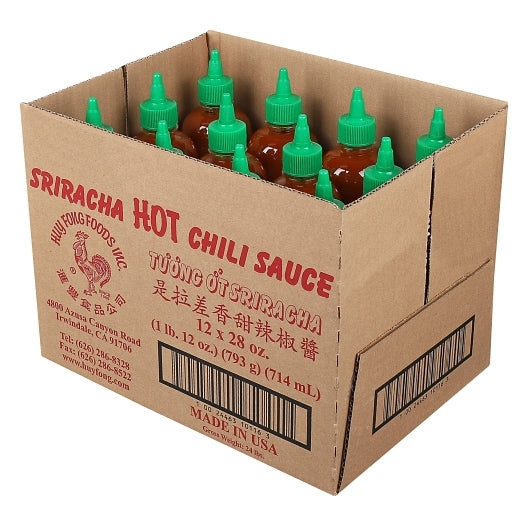 Huy Fong Sriracha Chili Sauce, 12 x 28 oz Case - DOT product image 3