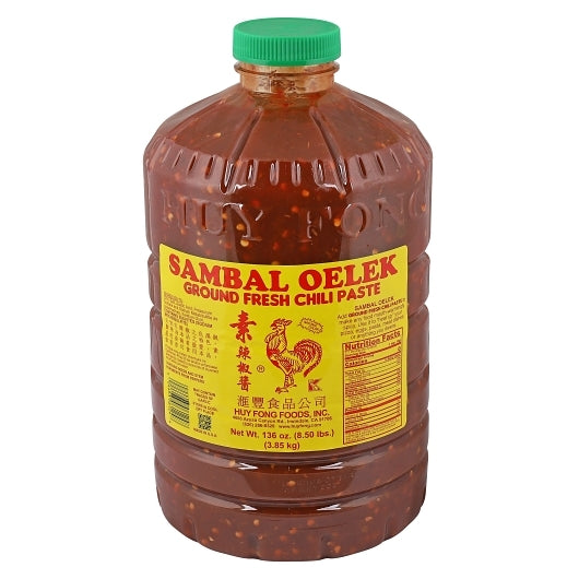 Huy Fong Ground Fresh Chili Sambal Oelek, 3 x 1 GA Case - Spices Seasonings