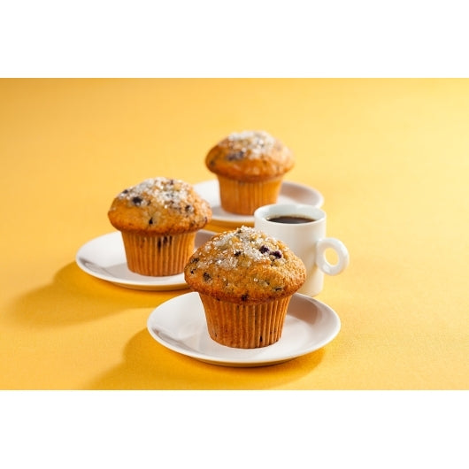 Multifoods Thaw N' Sell Blueberry Muffins, 8 x 16 oz Case - Bakery & Desserts