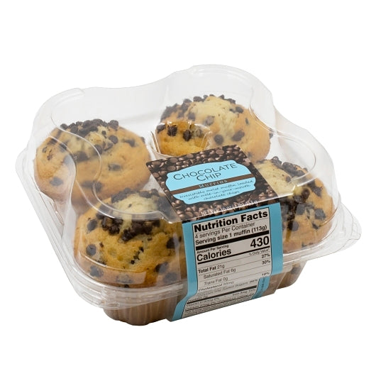 Multifoods Thaw N' Sell Chocolate Chip Muffins, 8 x 16 oz Case - DOT product image 6
