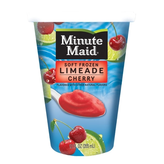 Minute Maid Soft Frozen Limeade Cherry Cup, 12 x 12 oz Case - Frozen Fruit