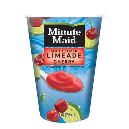 Minute Maid Soft Frozen Limeade Cherry Cup, 12 x 12 oz Case - Frozen Fruit