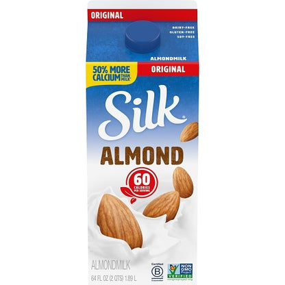 Silk Extended Shelf Life Pure Original Almond Milk, 6 x 64 fl oz Case - DOT product image 6